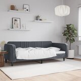  Dnevni krevet tamnosivi 100 x 200 cm baršunasti | shoptok.hr