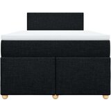 vidaXL Krevet box spring s madracem crni 120 x 190 cm od tkanine | shoptok.hr