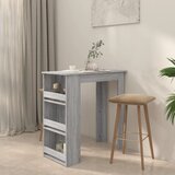  Barski stol sa stalkom siva boja hrasta 102x50x103,5 cm drveni | shoptok.hr