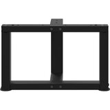 vidaXL noge kavne mizice t-oblika 2 kosa črna 50x25x(30-31) cm jeklo | Shoptok.si