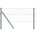 vidaXL Stebri za ograjo 52 kosov Zeleni Ø32 mm 80 cm Galvanizirano jeklo | Shoptok.si