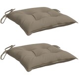  Jastuci za stolice 2 kom smeđesivi 40x40x7 cm od tkanine Oxford | Eponuda.com