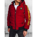 DStreet Men's burgundy quilted jacket | shoptok.hr