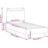  Posteljica za malčke z vzglavjem Roza 70 x 140 cm blago, (5000105210) | Shoptok.si