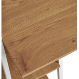 MID.YOU PISALNA MIZA kovina, leseni material bela, barve hrasta | Shoptok.si