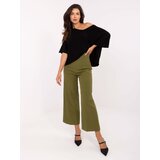 RUE PARIS Trousers-IT-SP-FL9068.96-olive Cene