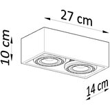 Nice Lamps stropna svetilka v naravni barvi 14x27 cm urara – | Shoptok.si