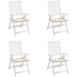  Jastuci za vrtne stolice 4 kom krem 40x40x4 cm od tkanine | Shoptok.si