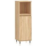 Maison Chic Kopalniška omarica - Kopalniški kabinet sonoma hrast 30x30x100 cm inženirski les, (21794921) | Shoptok.si