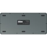 Prestigio Click&amp;Touch 2, wireless multimedia smart keyboard with touchpad embedded into keys, auto-switch between keyboard and touchpad modes, touch multimedia sliders, left and right physical "mouse" buttons, connects up to 4 devices via Bluetooth and Type-C, Clevetura App. KB layout: ENG, color: space grey | shoptok.hr