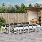  17-dijelni vrtni blagovaonski set s jastucima bijeli tekstilena | Eponuda.com