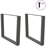  Noge za blagovaonski stol V-oblika 2 kom antracit 100 x (72-73,3) cm čelik | Eponuda.com