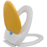  Toaletne daske s mekim zatvaranjem 2 kom plastične bijelo-žute | shoptok.hr