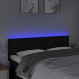  LED uzglavlje crno 144x5x78/88 cm od tkanine | Eponuda.com