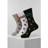 MT Accessoires Recycled pineapple socks 3-pack white/heather grey/black | Shoptok.si