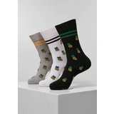 MT Accessoires Recycled pineapple socks 3-pack white/heather grey/black