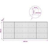  Gabion s žicom debljine 3,5 mm i mrežom 10x10 cm 400x30x150 cm | shoptok.hr