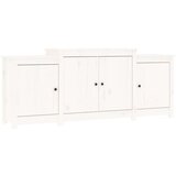  Komoda bela 164x37x68 cm trdna borovina, (20955443) | Shoptok.si