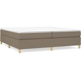  Okvir za krevet s oprugom smeđesivi 200x200 cm od tkanine | Eponuda.com