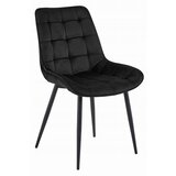  BERA stolica - crni baršun / crne noge x 1 | shoptok.hr