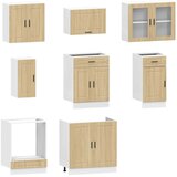  8-dijelni set kuhinjskih ormarića Kalmar konstruiranog drva | shoptok.hr