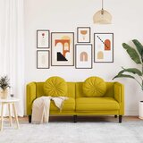  Dvosjed s jastucima žuti baršun | shoptok.hr
