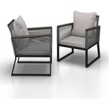 Bessagi Garden Set Vrtnih Stolov Toni, 2 Kos, Svetlo Siva | Shoptok.si