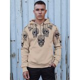 DStreet Bluza męska z kapturem beżowa | Shoptok.si