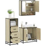 vidaXL 3-dijelni set kupaonskog namještaja boja hrasta sonome drveni | shoptok.hr