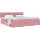  s od storage s uzglavljem Ružičasta 200 x 200 cm Baršun | shoptok.hr