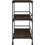  Kuhinjska kolica boja hrasta 100,5x50x105 cm konstruirano drvo | shoptok.hr