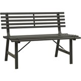 vidaXL Vrtna klop 110 cm jeklo črne barve, (20658338) | Shoptok.si