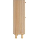 Ormarić za cipele smeđi 52 x 25 x 80 cm drvo i prirodni ratan | shoptok.hr