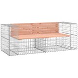  Vrtna klupa s gabionskim dizajnom 184x71x65,5 cm drvo duglazije | shoptok.hr