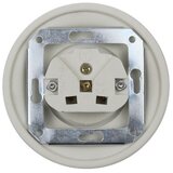  Elhard - Keramička retro kućna utičnica sa ramom 230V bela | Eponuda.com