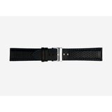Poletto crni cosmos leather and lorica waterproof kaiš za sat sa plavim detaljima 636323