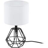 Eglo carlton 2 stona lampa/1,e14, v305, crna/bijeli tekstil 2R49QM5 | Eponuda.com