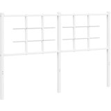vidaXL Kovinsko vzglavje belo 140 cm, (21142473) Cene