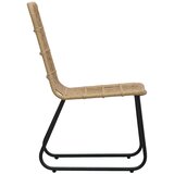  Vrtna garnitura - 7-dijelni vrtni blagovaonski set od poliratana i stakla - boja hrasta i crna Dužina stola 150 cm 6 | shoptok.hr