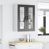  Zidni stakleni ormarić PORTO Crna 60 x 31 x 80 cm | Eponuda.ba
