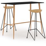  3-dijelni barski set crni | shoptok.hr