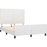  Okvir za krevet s uzglavljem bijeli 140x190 cm od umjetne kože | shoptok.hr