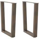  Noge za blagovaonski stol V-oblik 2 kom Prirodni čelik 60 x (72-73,3) cm Čelik | shoptok.hr