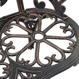 vidaXL Bistro klupa 100 cm brončana od lijevanog aluminija | shoptok.hr