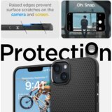 Spigen Liquid Air silikonski ovitek za iPhone 15 Plus 6.7 črn | Shoptok.si