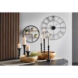 Ambia Home STENSKA URA črna 60 cm | Shoptok.si