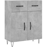  Visoka komoda siva betona 69,5x34x180 cm od konstruiranog drva Slike