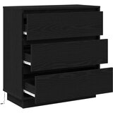  Noćni ormar Crni hrast 71 x 34,5 x 75 cm Konstruirano drvo | shoptok.hr