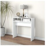 vidaXL konzolna mizica bela 78x30x80 cm iverna plošča | Shoptok.si