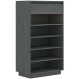 Ormarić za cipele sivi 60 x 34 x 105 cm od masivne borovine | shoptok.hr